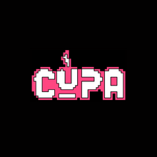 Cargar imagen en el visor de la galería, This is a graphic of a sticker, with the CUPA brand name, in the 8-bit style
